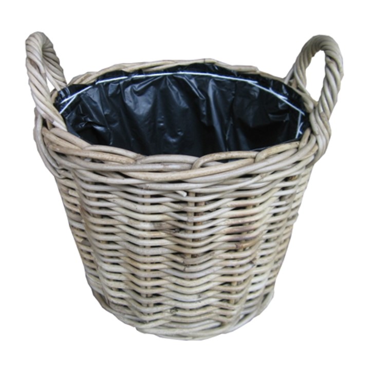 Rattan Grey Pots For Fruits or Flowers