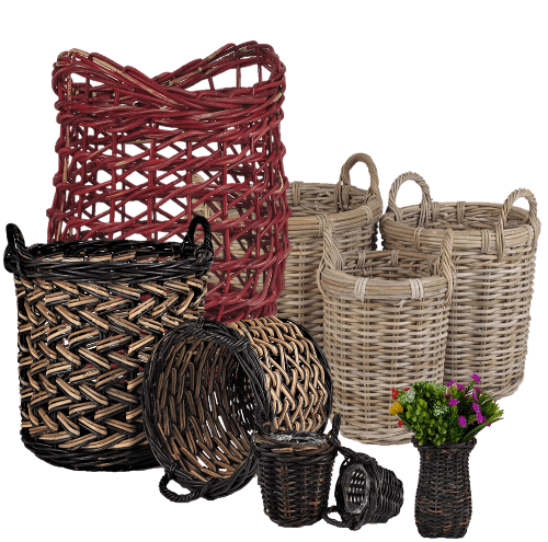 Rattan Wicker Baskets Storage Bicycle Baskets Wicker Rattan Baskets Manufacturer In Indonesia